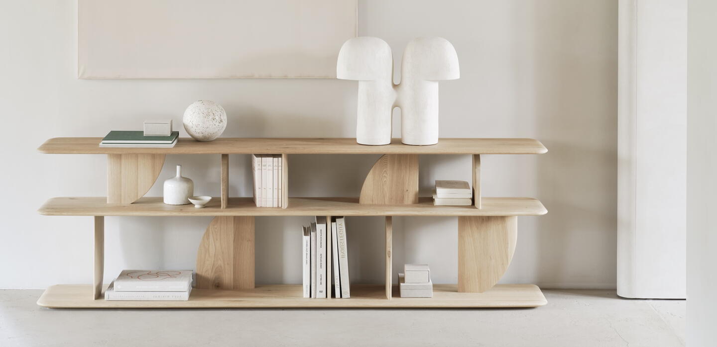 Geometric sofa console ethnic raft